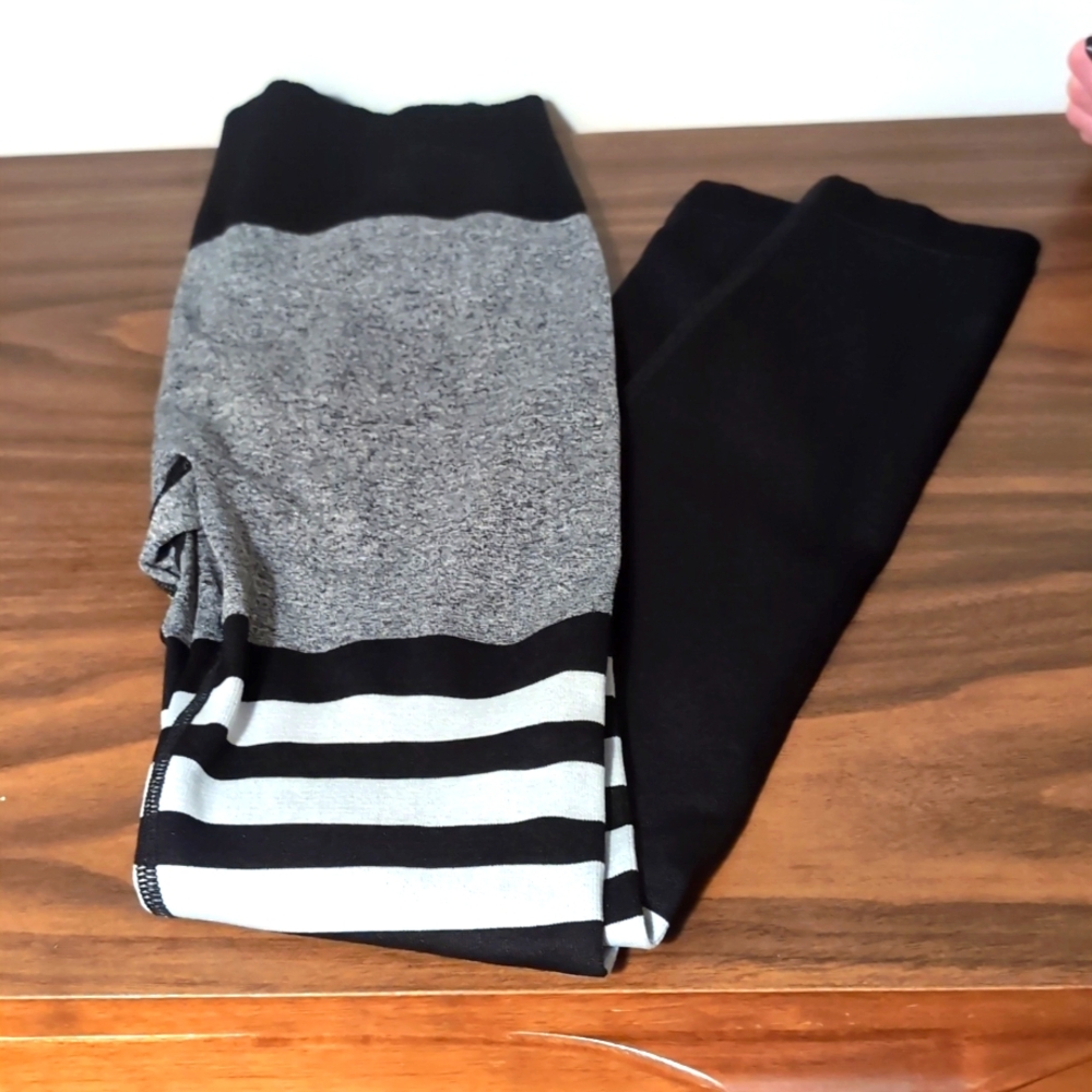 Thigh high stocking scrunch butt leggings